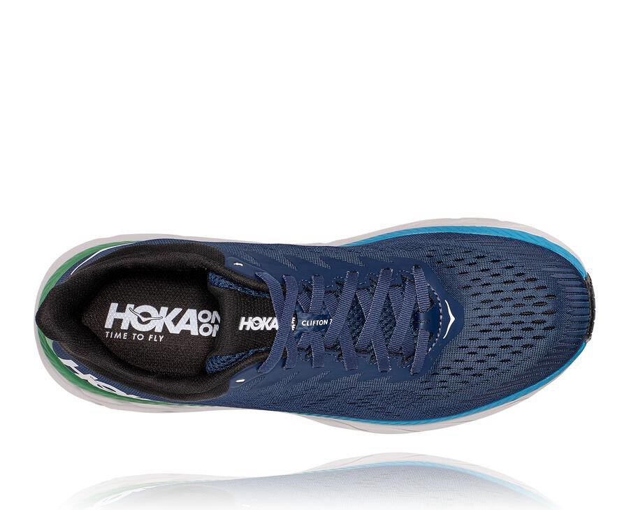 Tenis Hoka One One Hombre Azul Marino - Clifton 7 - ASPF91506